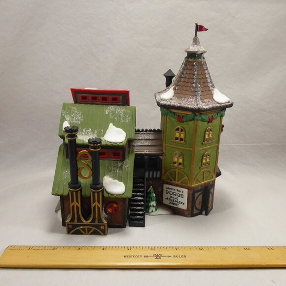 Dept 56 Elfin Forge and Assembly Shop North Pole Series Christmas House Village - Picture 7 of 9